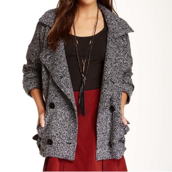 Free People Slouchy Sweater Moto Jacket - Picture 2 of 7